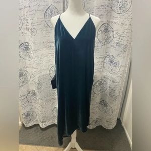 BCBGMaxAzria Navy Blue Sleeveless Maxi Slip Dress